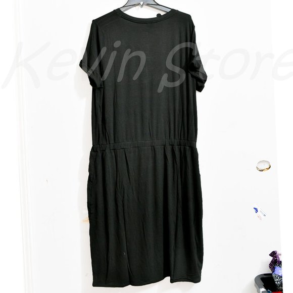 NWT 32 Degrees Ladies' Soft Lux Dress BLACK - Picture 5 of 7